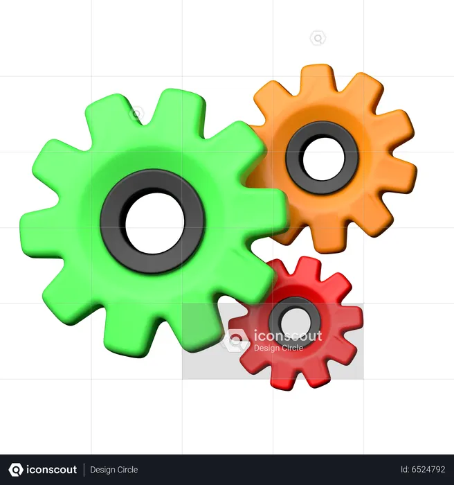 Gears  3D Icon