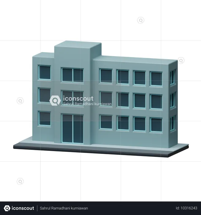 Gebäude  3D Icon