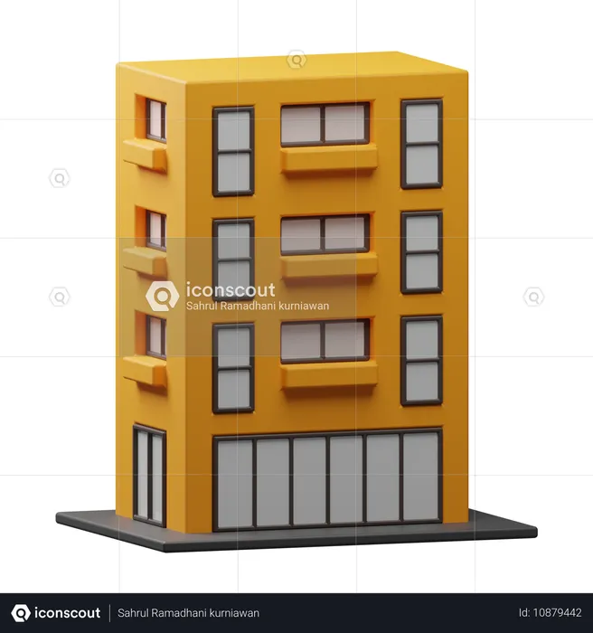 Gebäude  3D Icon