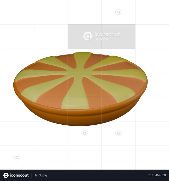 Gedämpfter Kuchen  3D Icon