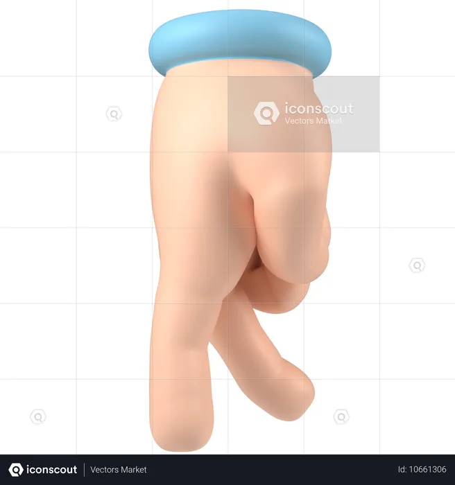 Finger laufen  3D Icon