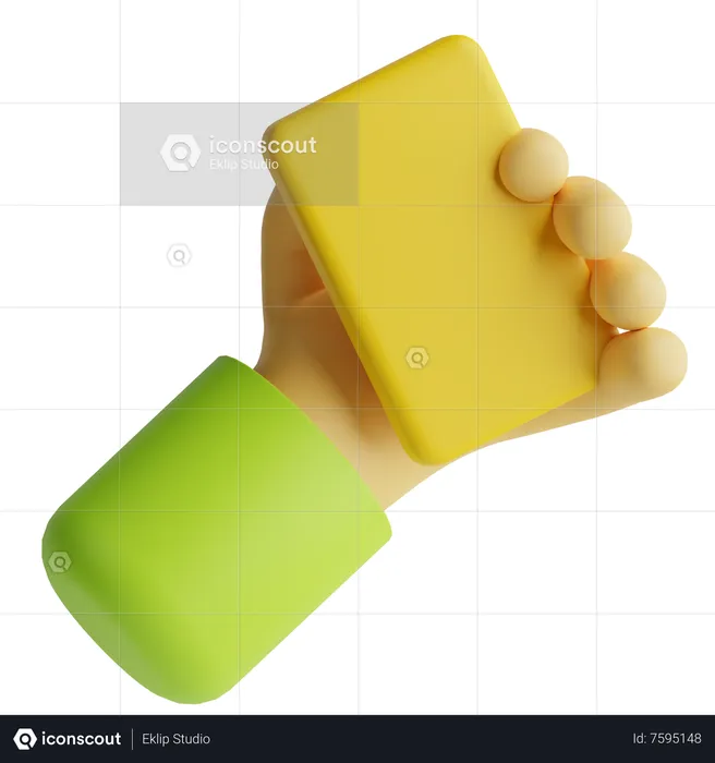 Gelbe Karte  3D Icon