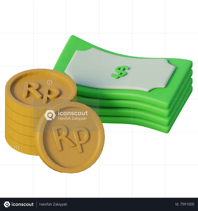 Geld  3D Icon