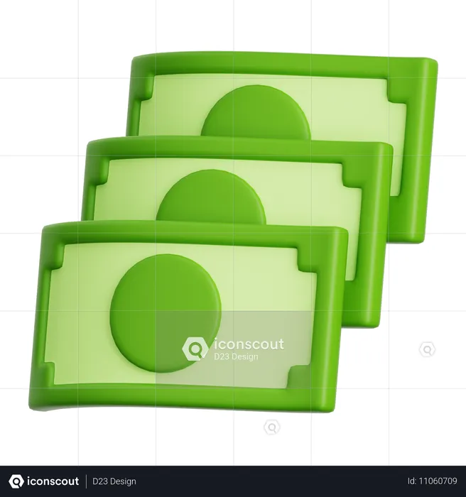 Geld Bargeld1  3D Icon