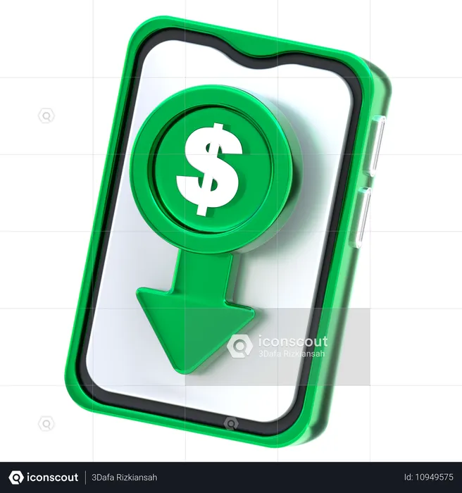 Geld erhalten  3D Icon