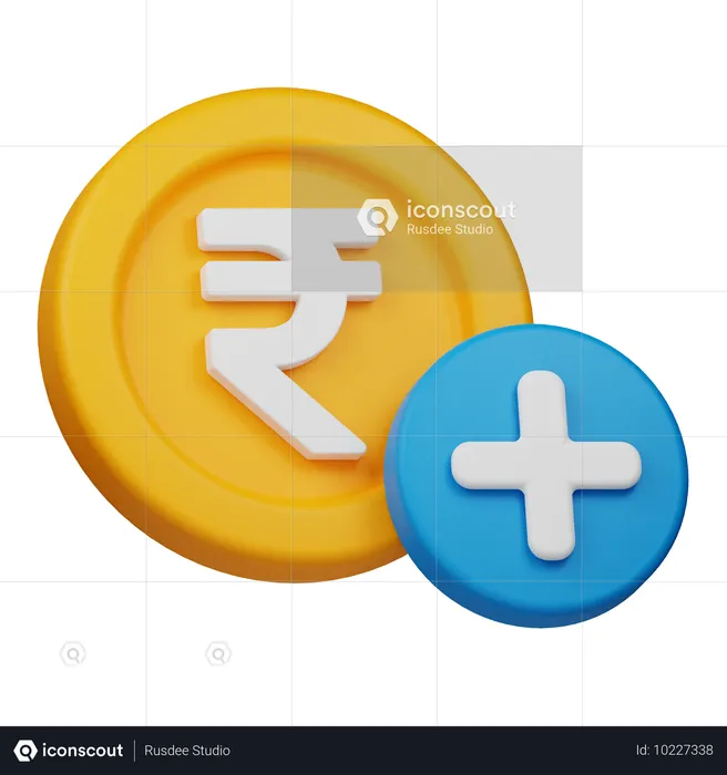 Geld hinzufügen  3D Icon