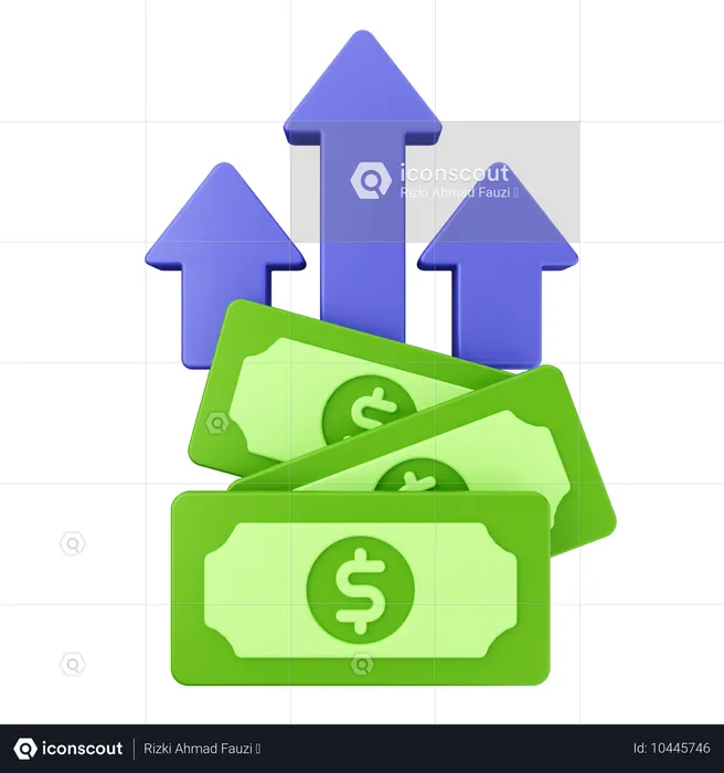 Geld überweisen  3D Icon