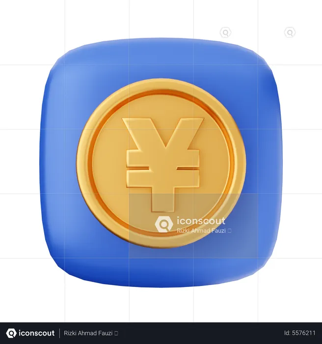 Yen-Münze  3D Icon