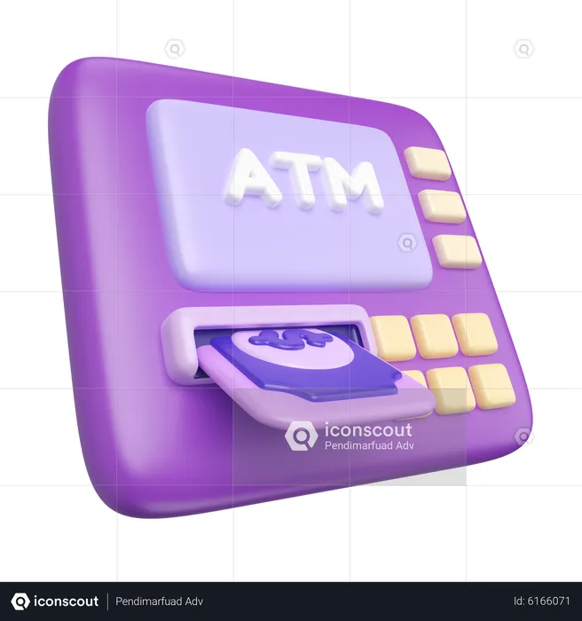 Geldautomat  3D Icon