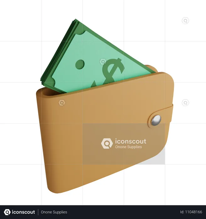 Geldbörse  3D Icon