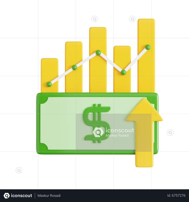 Geldinflation  3D Icon