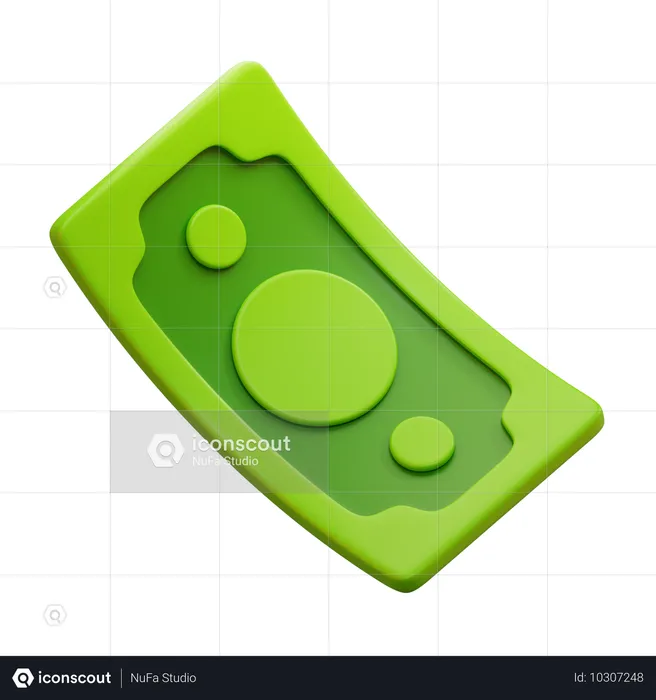 Geldschein  3D Icon