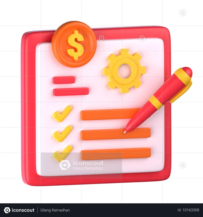 Geld Management  3D Icon