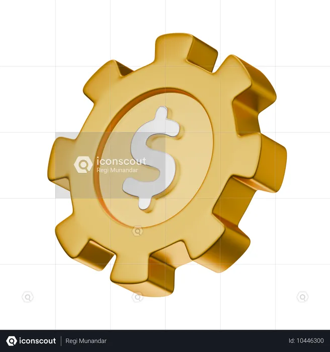 Geld Management  3D Icon