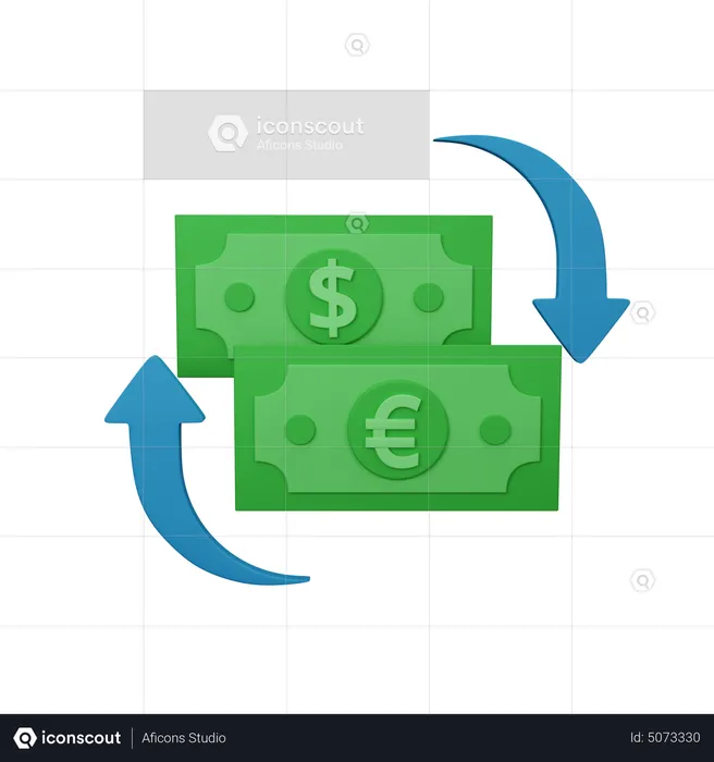 Geldwechsel  3D Icon