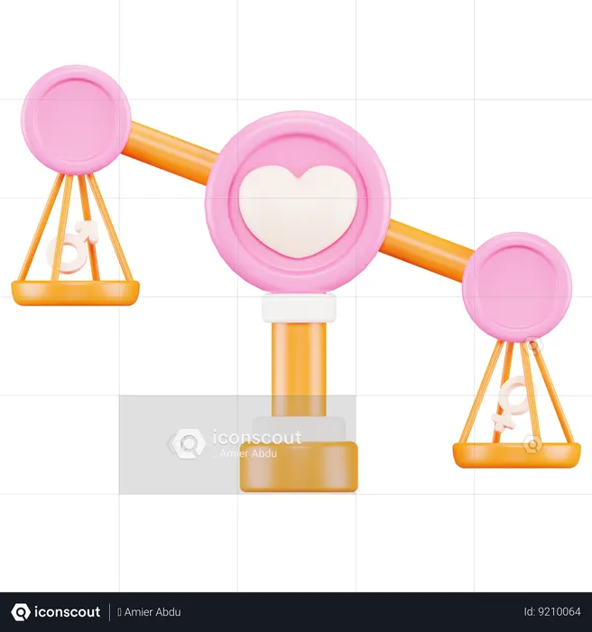 Gender Law  3D Icon