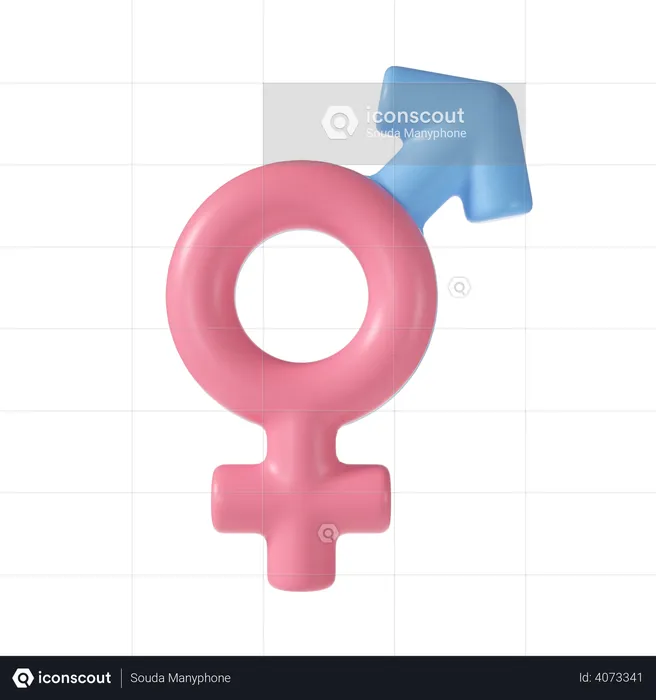 Gender sign  3D Illustration