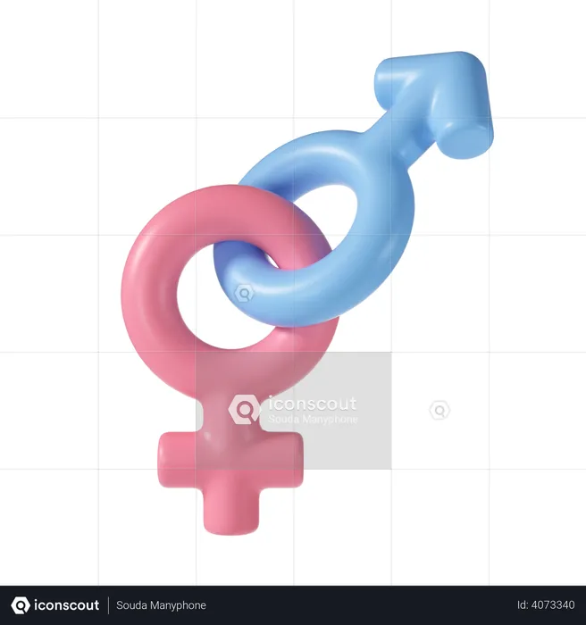 Gender sign  3D Illustration