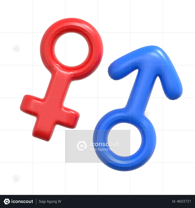 Gender Sign  3D Illustration