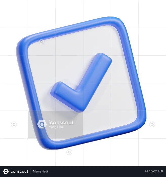 Genehmigen  3D Icon