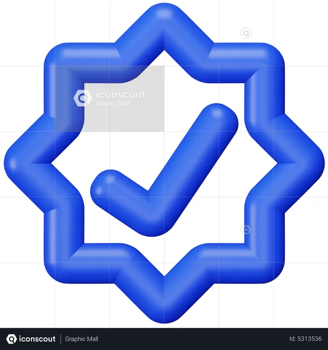 Genehmigt  3D Icon