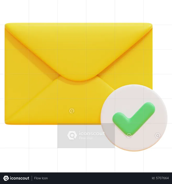 Freigegebene E-Mail  3D Icon