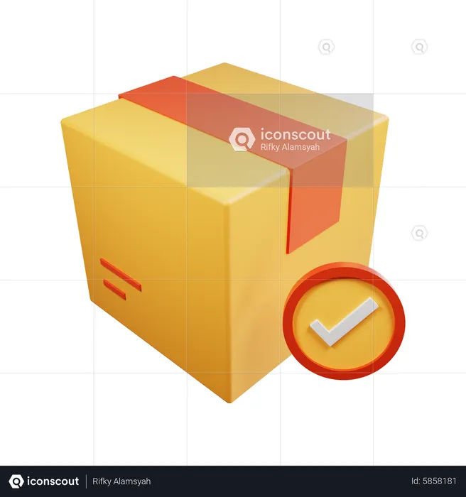 Genehmigtes Paket  3D Icon