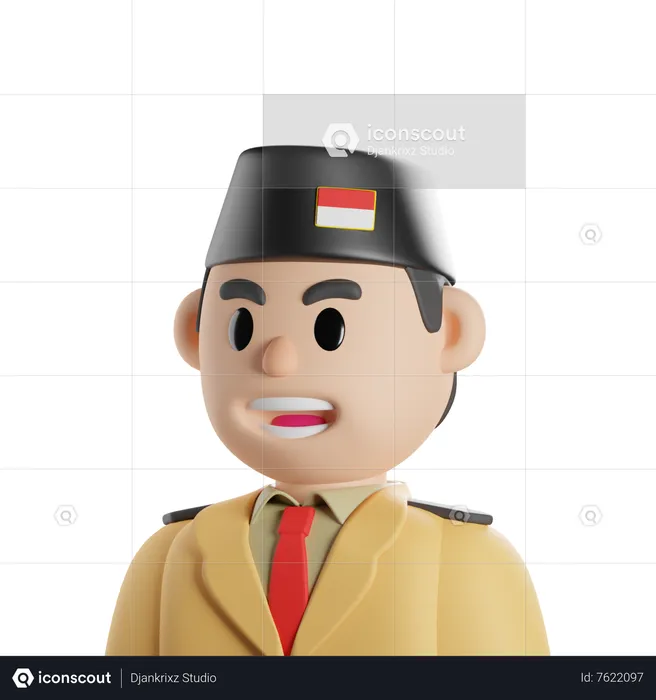 General indonesio  3D Icon