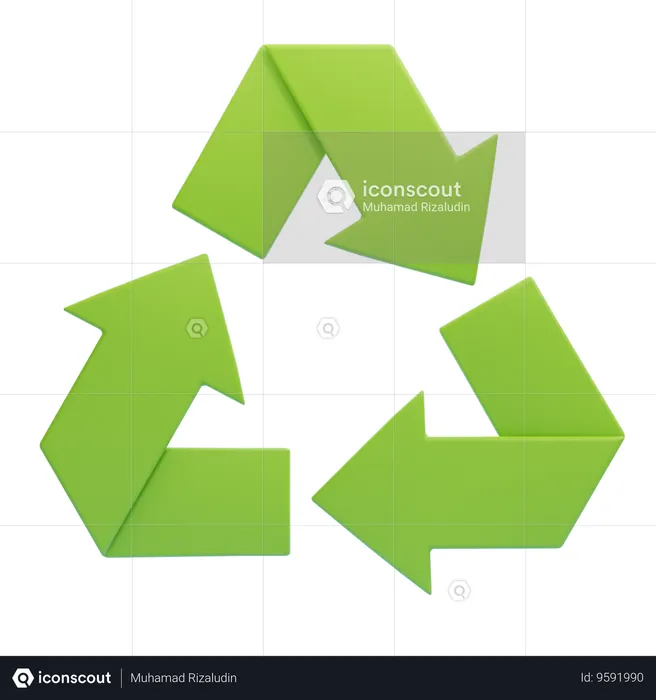 General Recycling Symbol  3D Icon