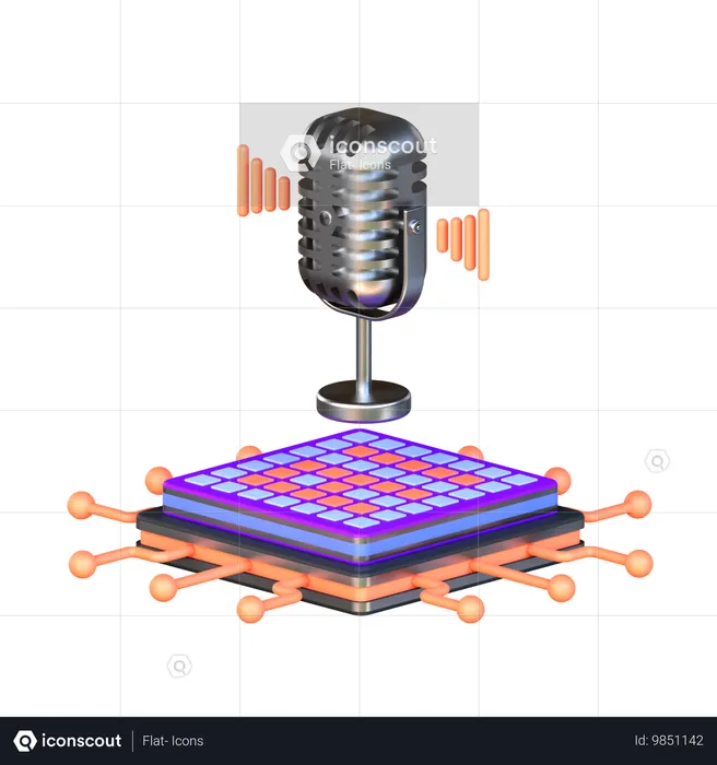 Tu as un générateur de voix  3D Icon