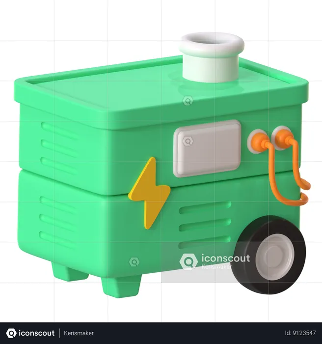 Générateur électrique  3D Icon