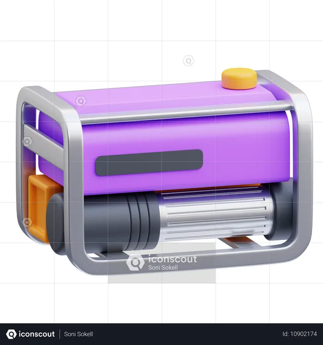 Générateur électrique  3D Icon