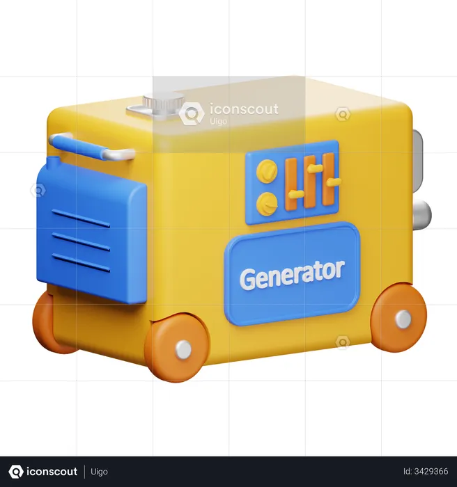 Generator  3D Illustration