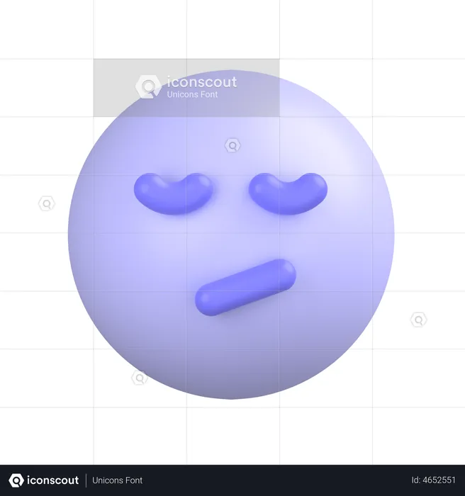 Verärgertes Gesicht Emoji 3D Icon