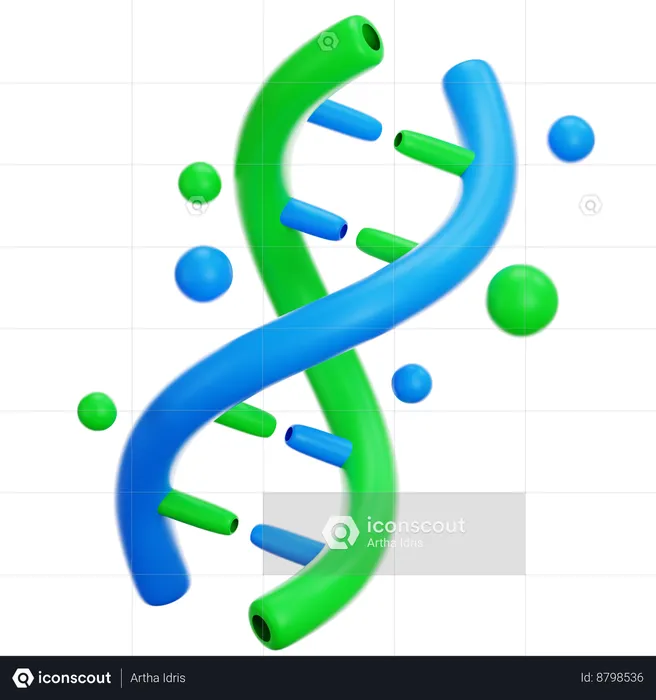 Genetic Dna  3D Icon
