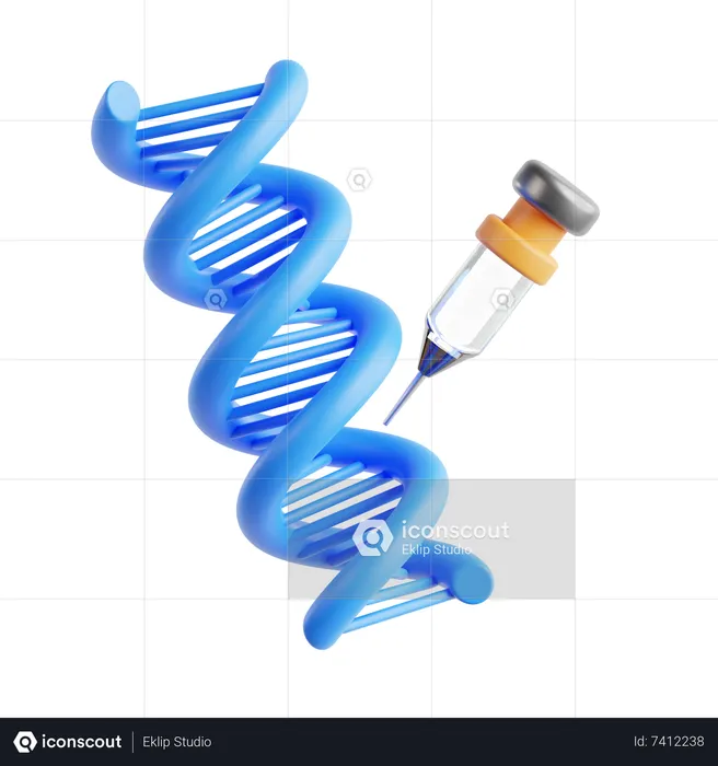 Genetische Veränderung  3D Icon