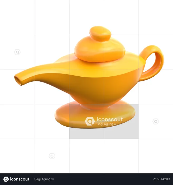 Genie Lamp  3D Icon