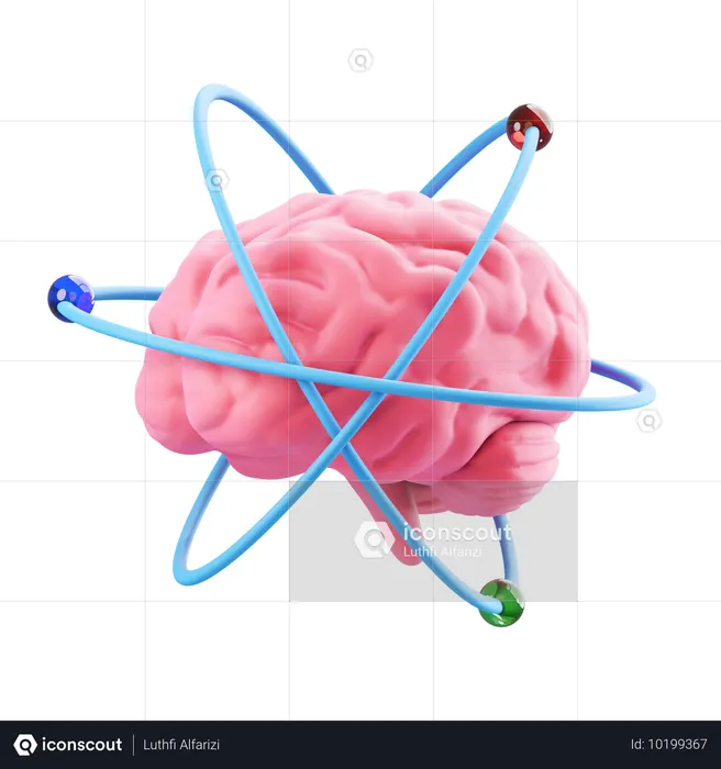 Genius Brain  3D Icon