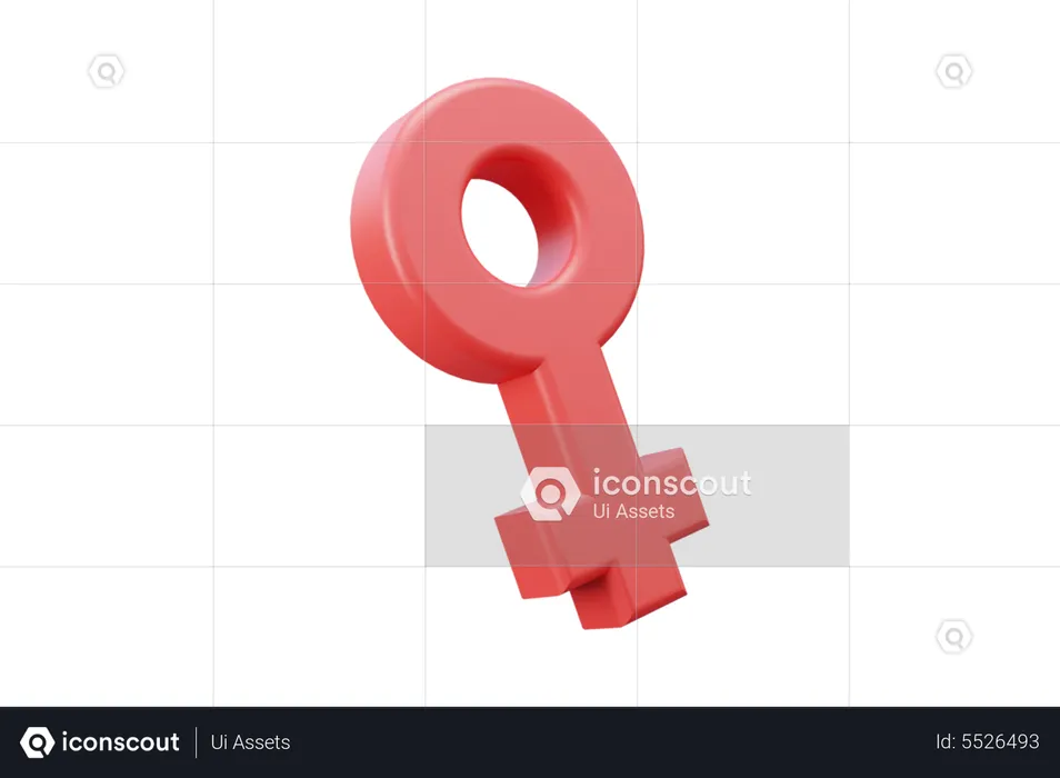 Sexe féminin  3D Icon