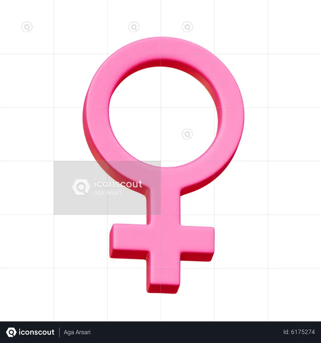 Sexe féminin  3D Icon