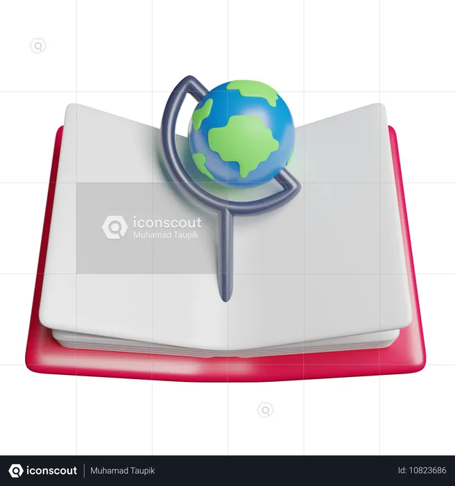 Geografía  3D Icon