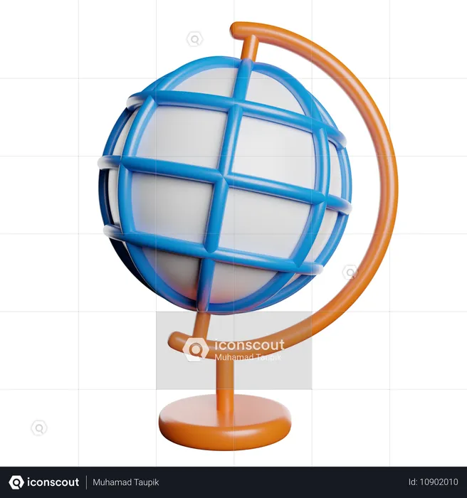 Geografia  3D Icon