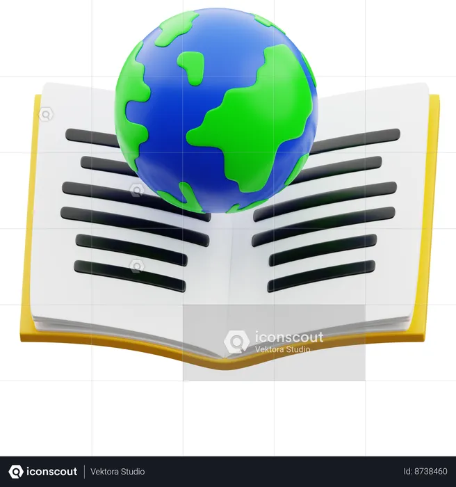 Geography Book  3D Icon