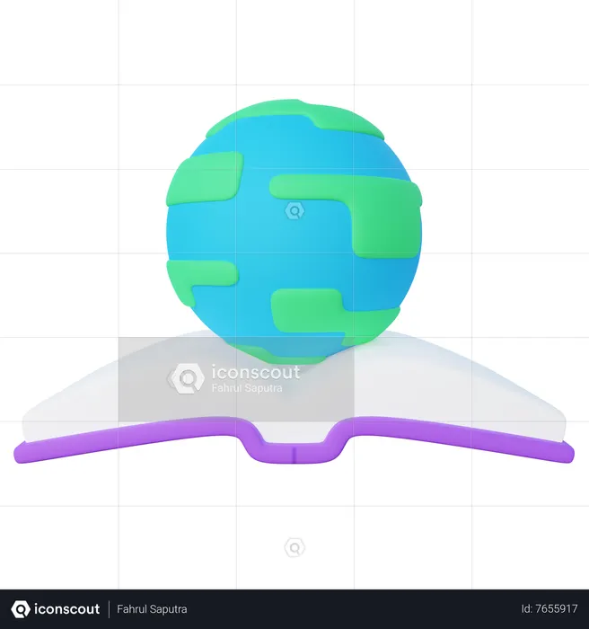 Geography Book  3D Icon