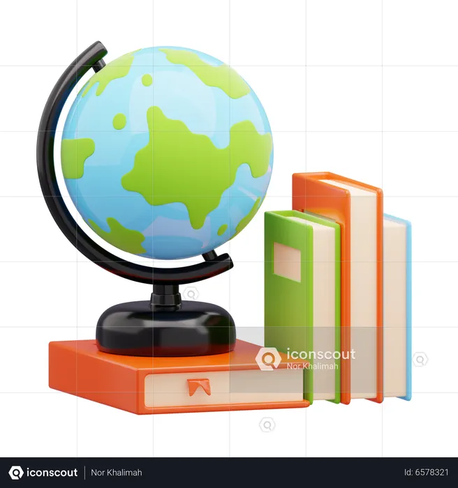 Geography Book  3D Icon