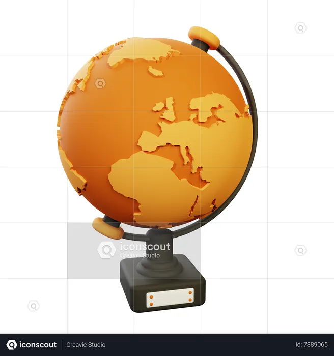 Geography Globe  3D Icon