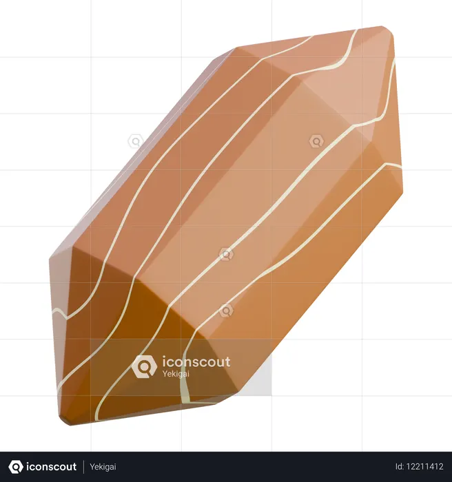 Geologie Gestein  3D Icon