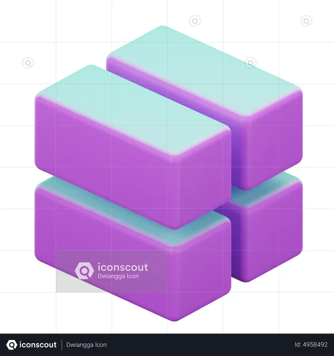 Geometric Cube  3D Icon