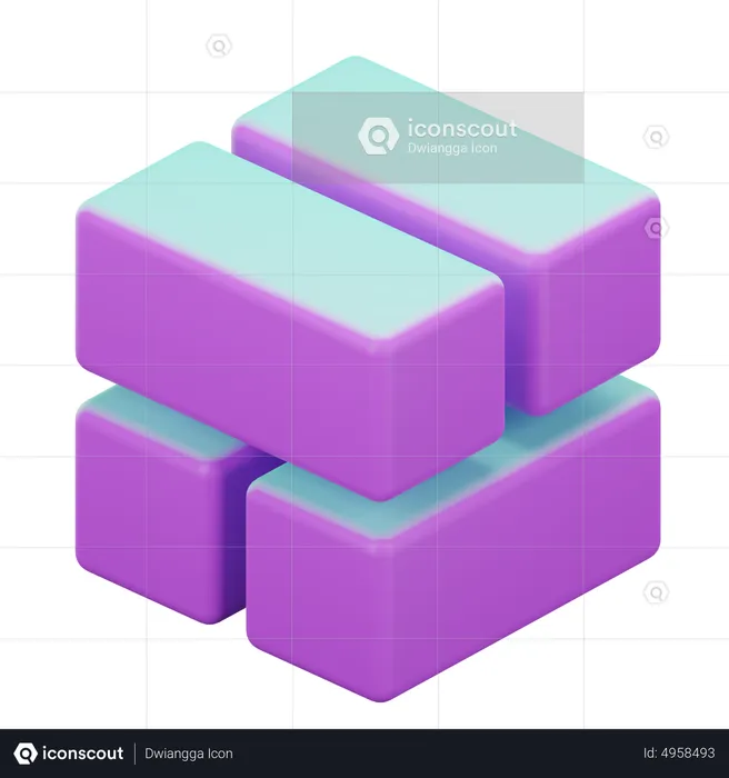 Geometric Cube  3D Icon