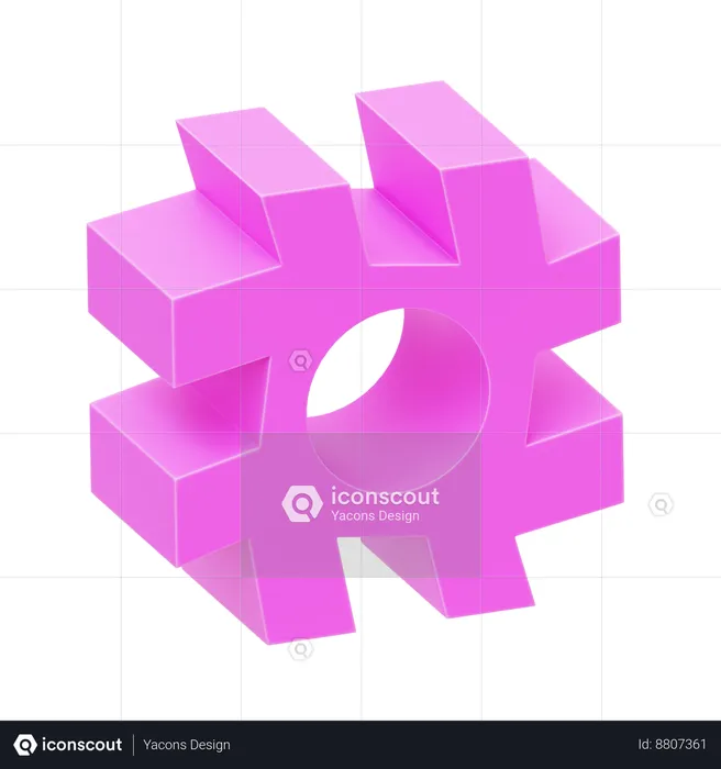 Geometric shape  3D Icon